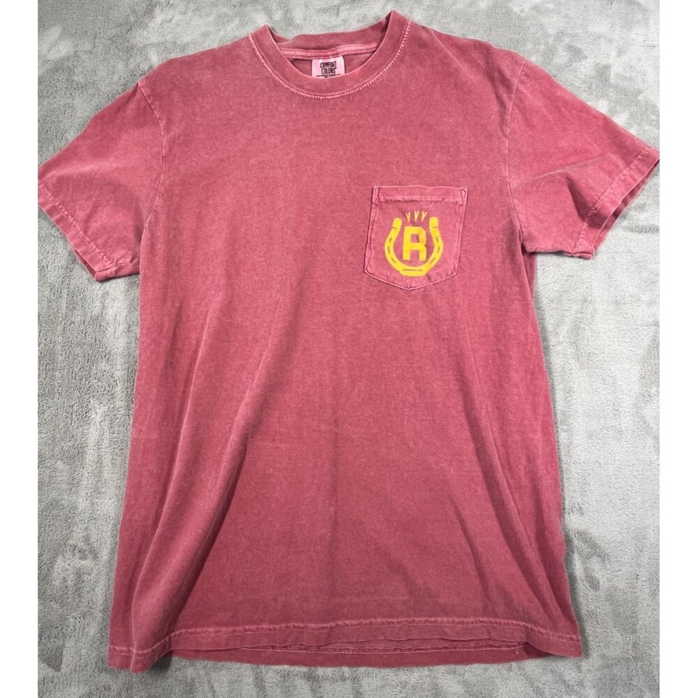 Railbird Music Festival TShirt 2023 Unisex Red Medium Pocket Comfort Colors KY - Picture 5 of 8
